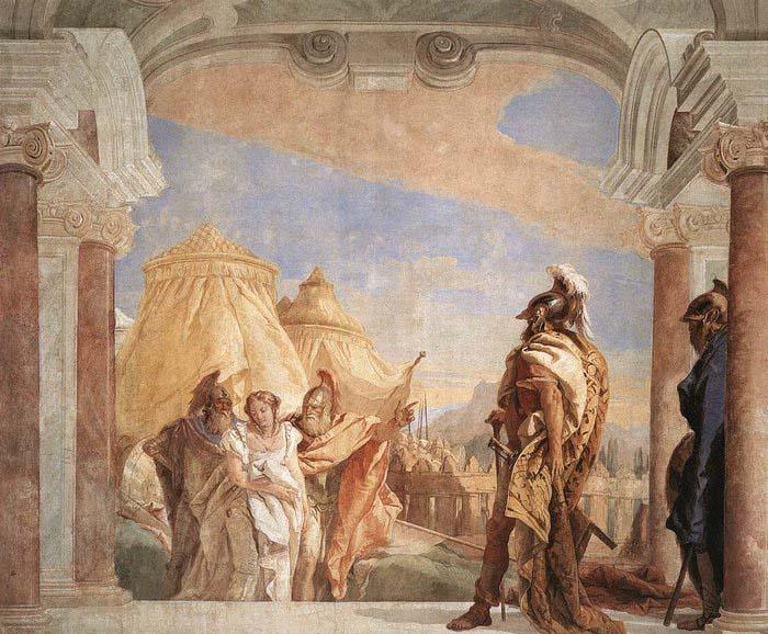 Giovanni Battista Tiepolo Eurybates and Talthybios Lead Briseis to Agamemmon France oil painting art